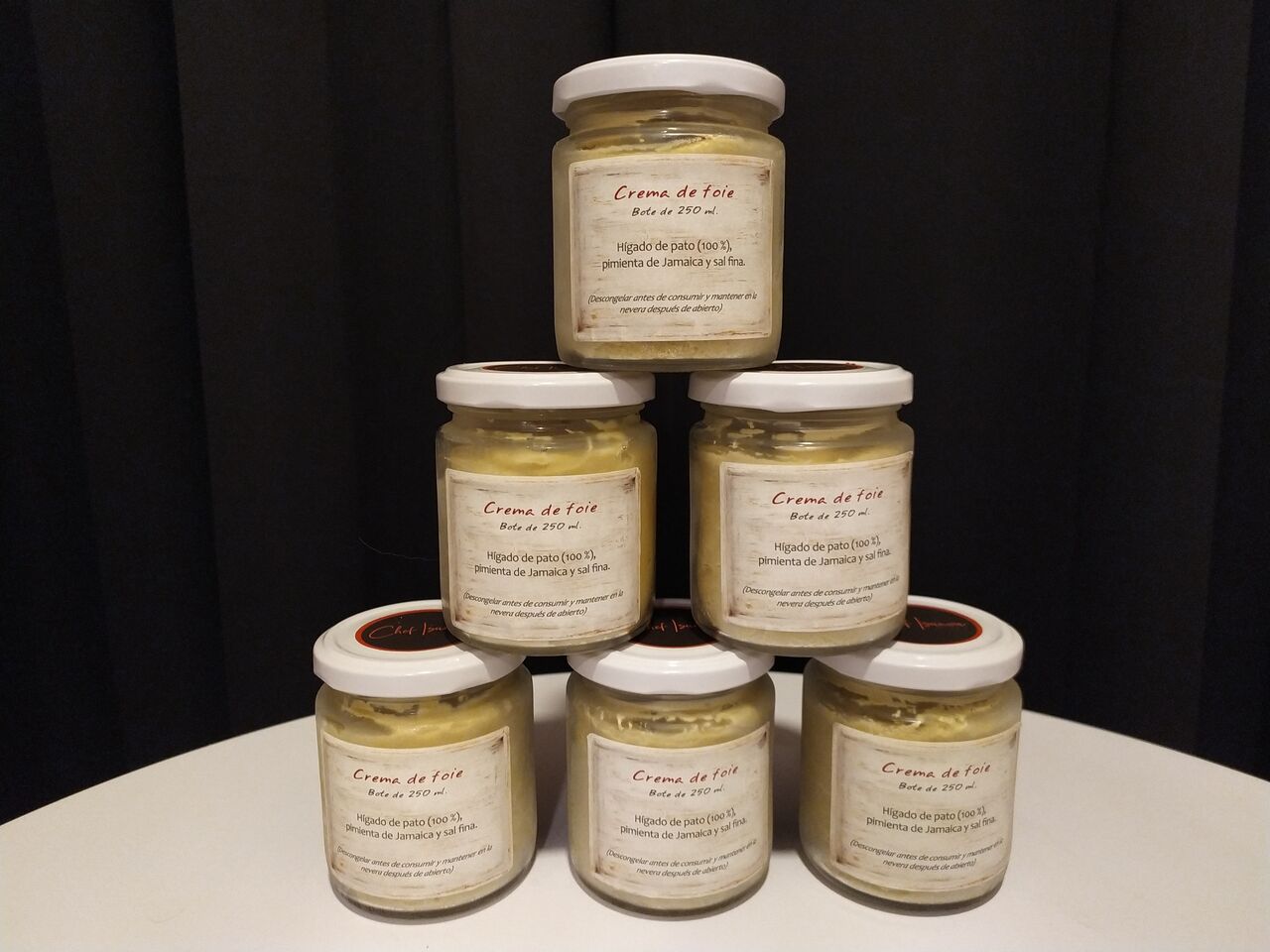 CREMA DE FOIE (250 ml.) 100% hígado de pato. (Producto congelado)