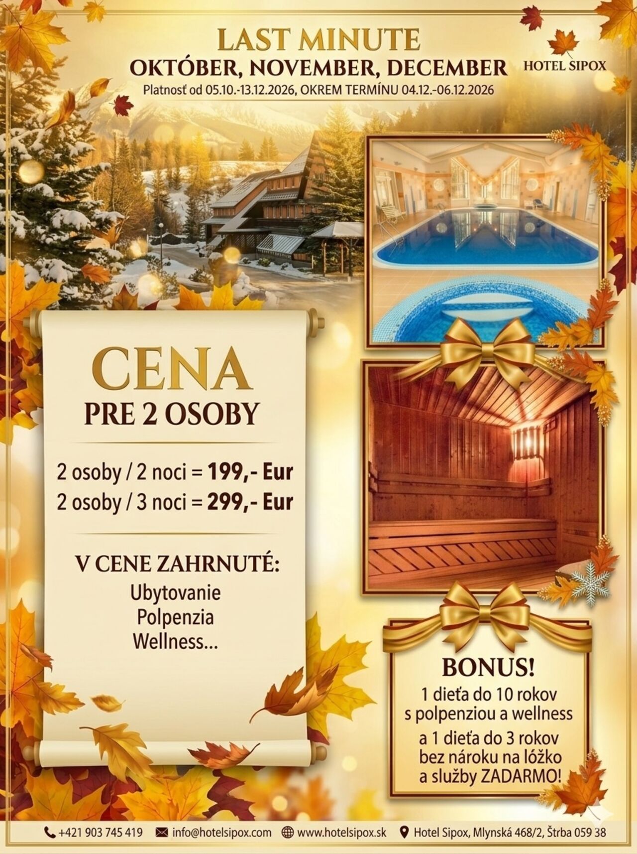 LAST MINUTE JESEŇ