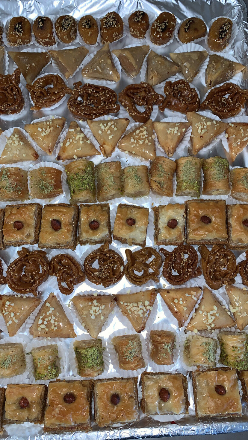 Plateau assortiments gâteaux orientaux