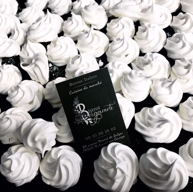 les petites meringues du Bistrot Bergamote