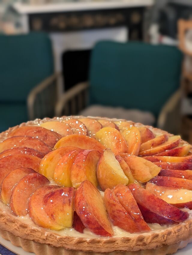 Dessert : Tarte à la pêche