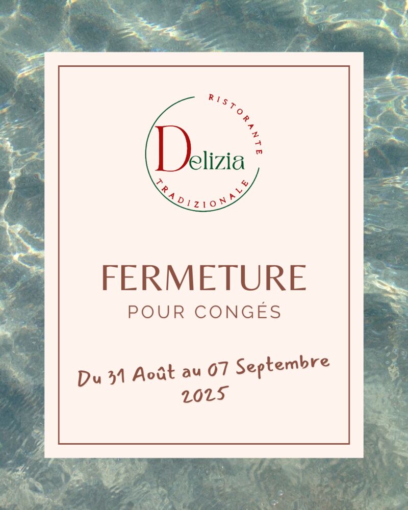Fermeture annuelle 2025