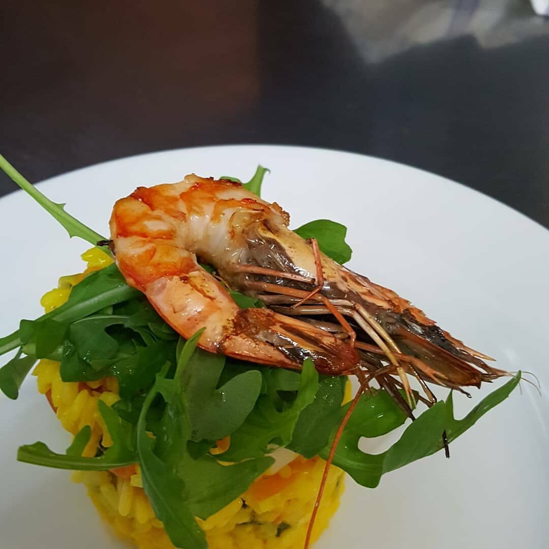 Risotto Zafran mit Gambas