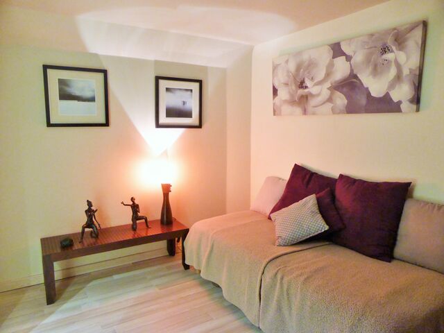 Salon avec canapé lit 1 personne