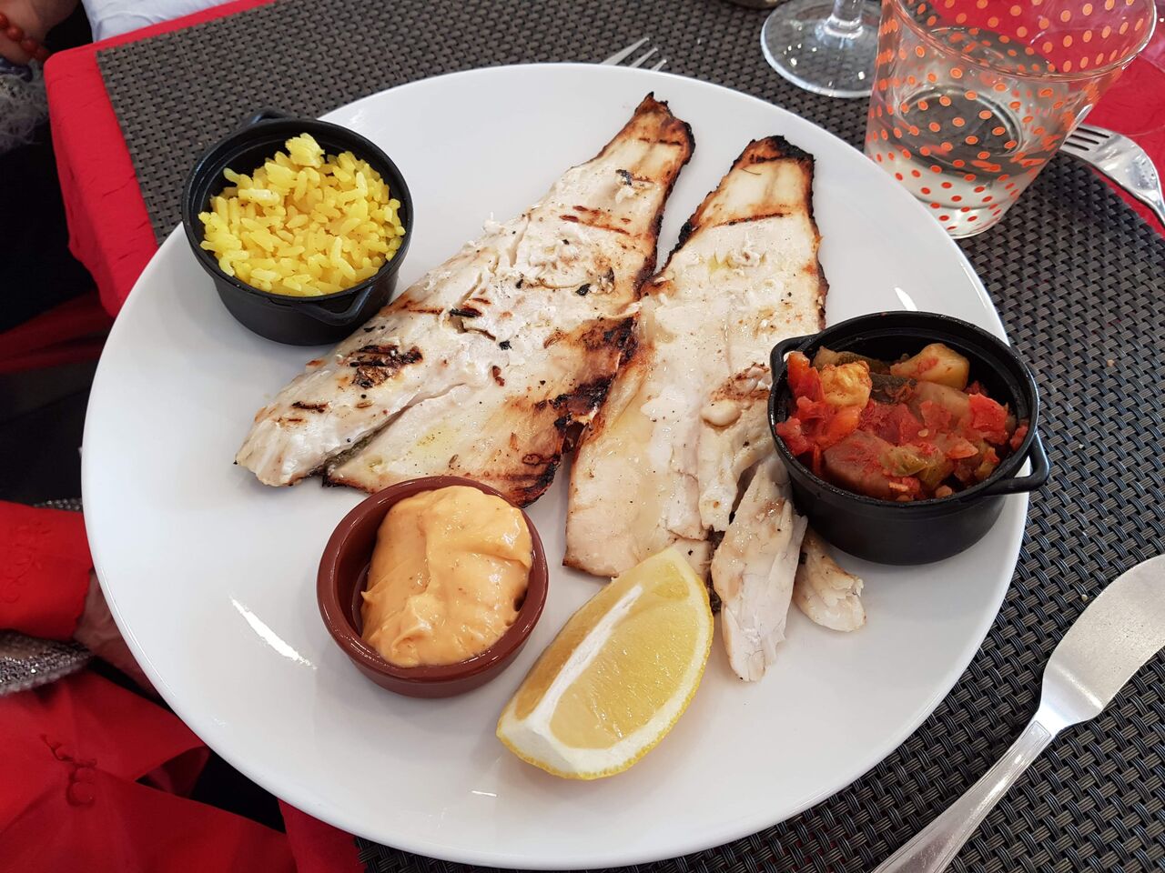 Loup à la Plancha