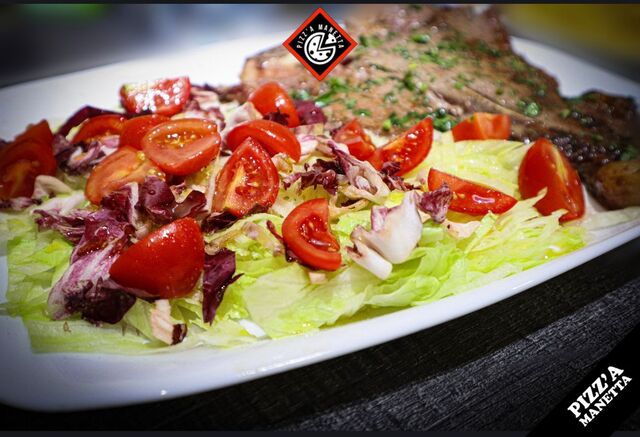 Costata manzo / cavallo + contorno insalata 