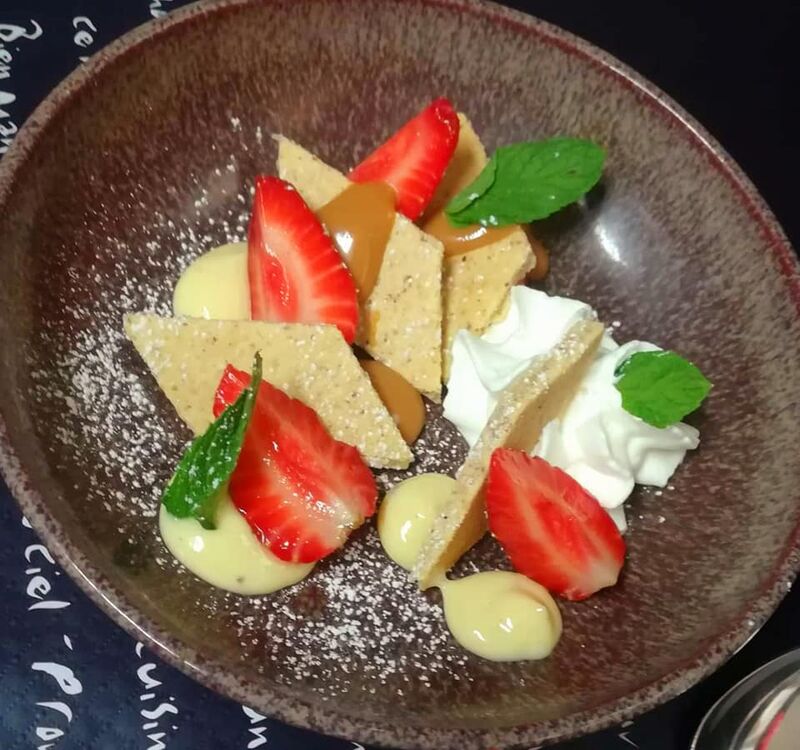 tarte aux fraises déstructurée