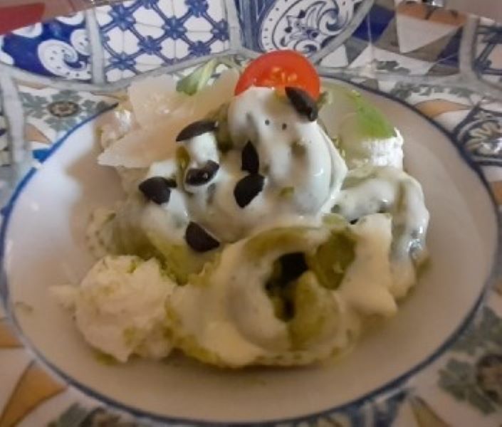 Agnolotti aux Asperges, Ricotta citron