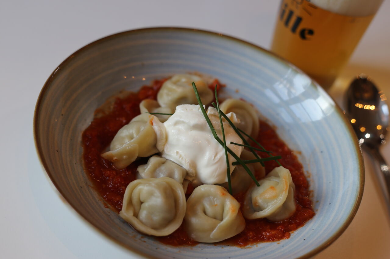 Mittagstisch Teigtaschen