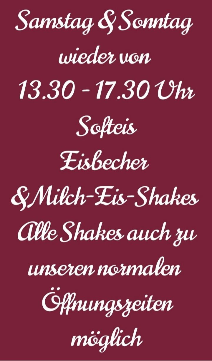 Jetzt neu!
Eis aus eigener Herstellung