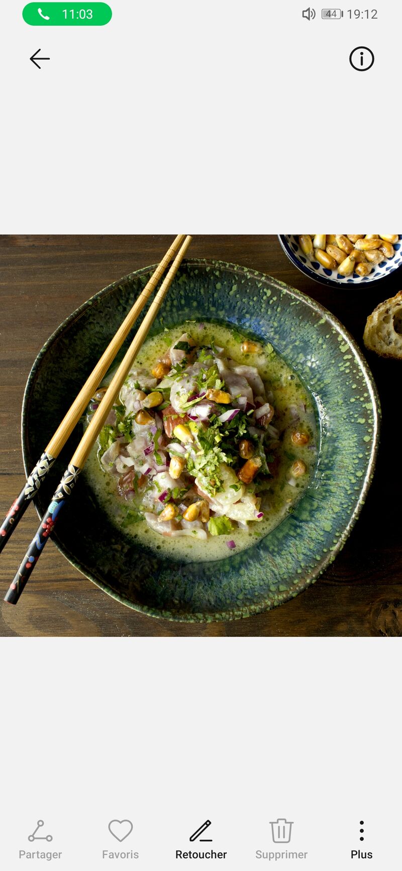 Ceviche de thon aux agrumes.