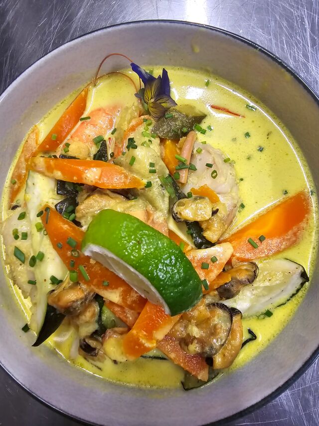 Marmite de la mer à l'indienne 