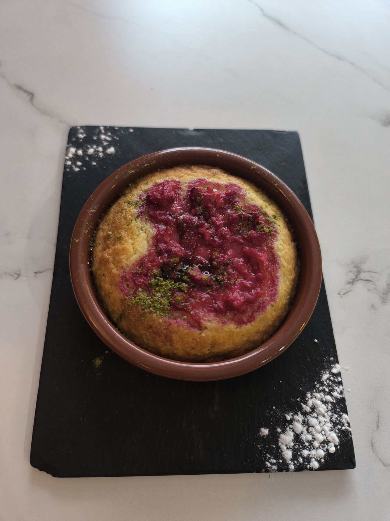 Cookie à la cuillère framboises, matcha