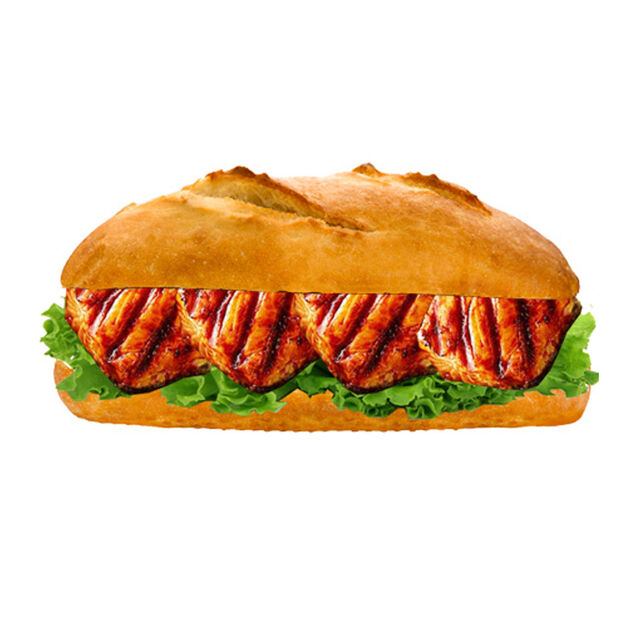 Ekmek Arası Somon - Grilled Salmon with Half Bread