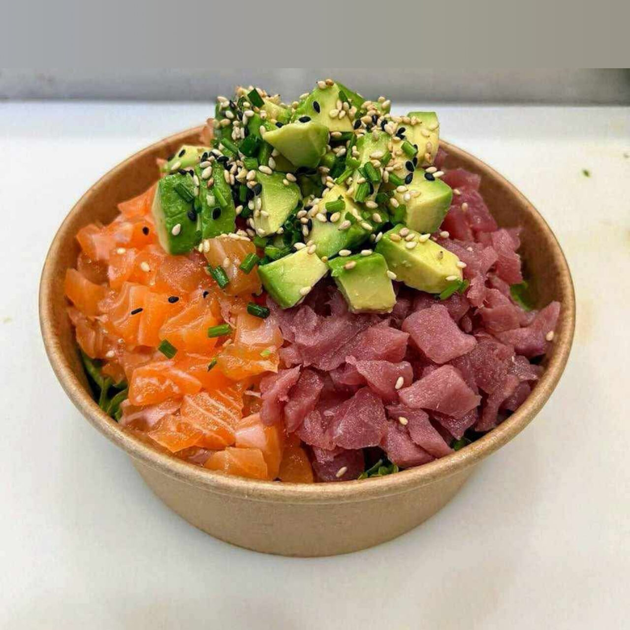 Tartare de thon et saumon