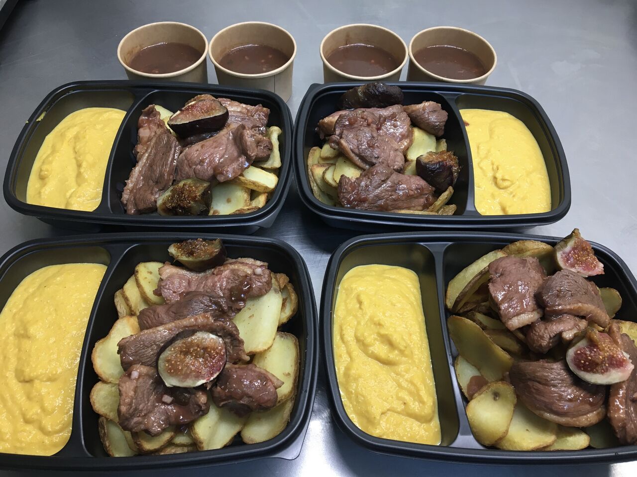 Magret de canard aux Figues purée de Butternut