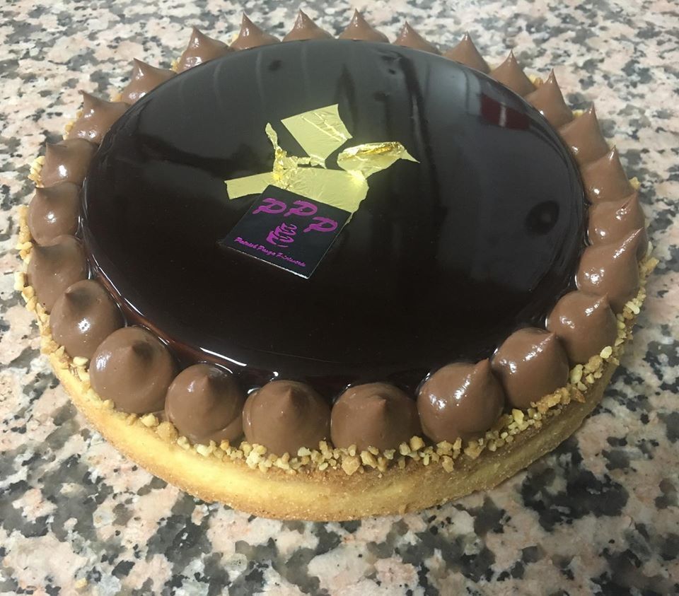 La tarte chocolat-caramel grand format