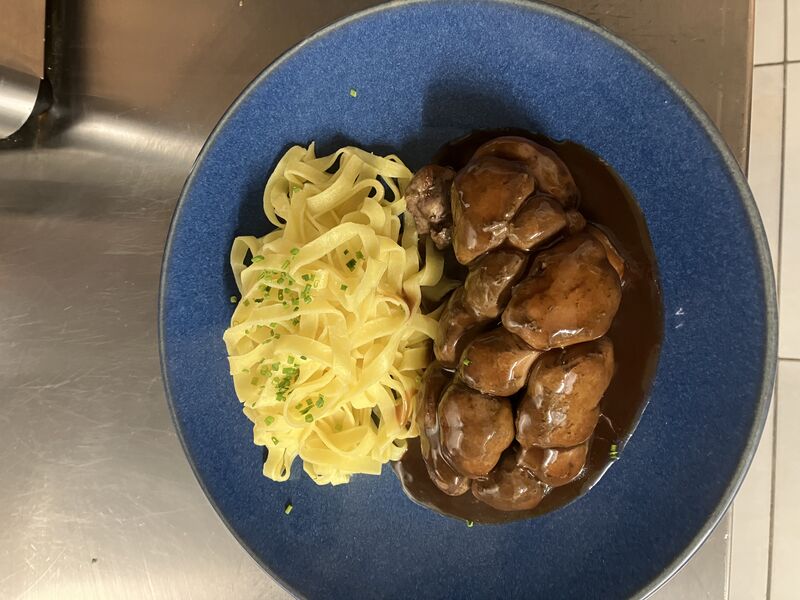 Rognon de veau sauce porto 