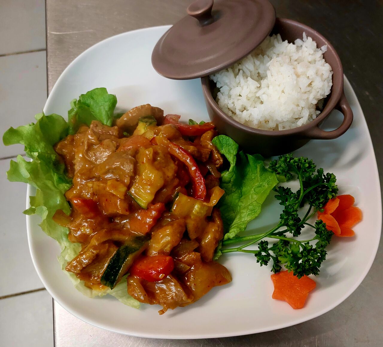 Porc sauce Thaï