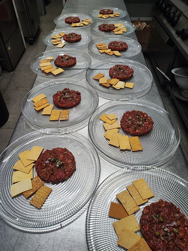 Steack tartar de solomillo de ternera gallega 