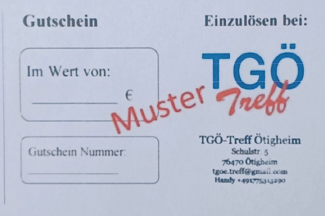 Gutschein für jeden Anlass