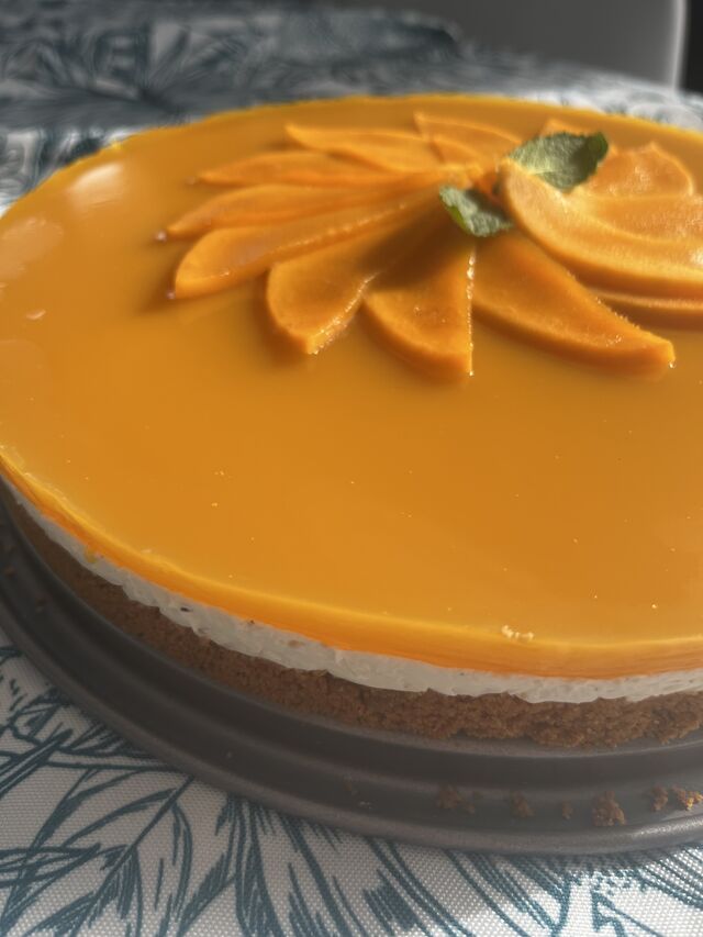 Cheesecake mangue-spéculoos
