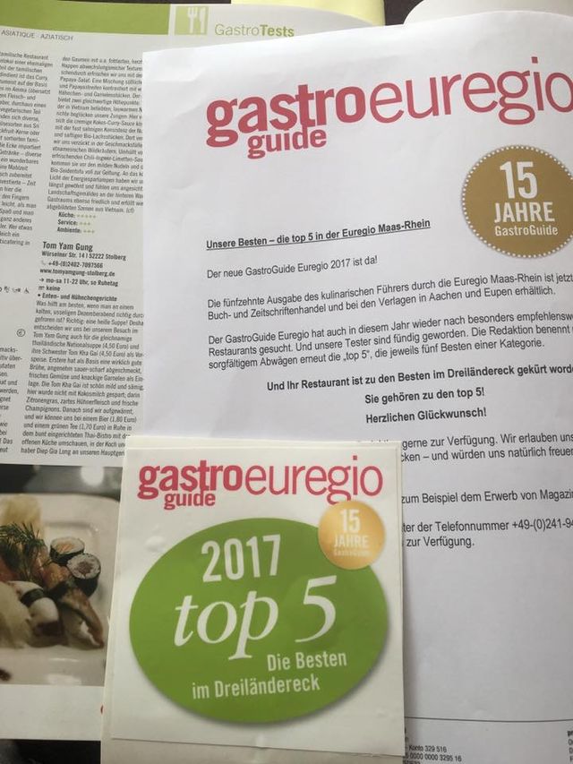 Sehr nette Auszeichnung 