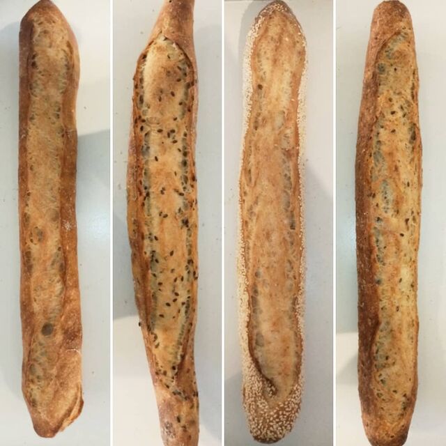 Nos traditions Françaises, aussi disponibles tous les jours aux graines de lin, sésame ou mélange de céréales. 