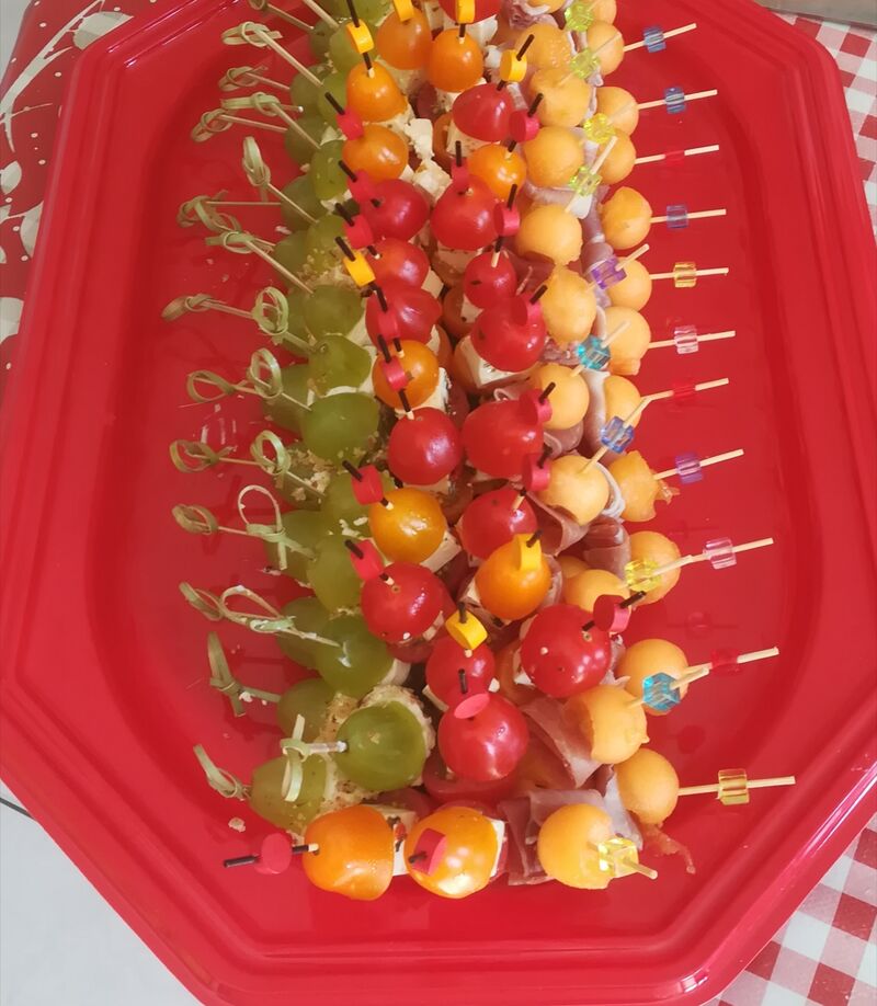 Brochettes aperitif estival
