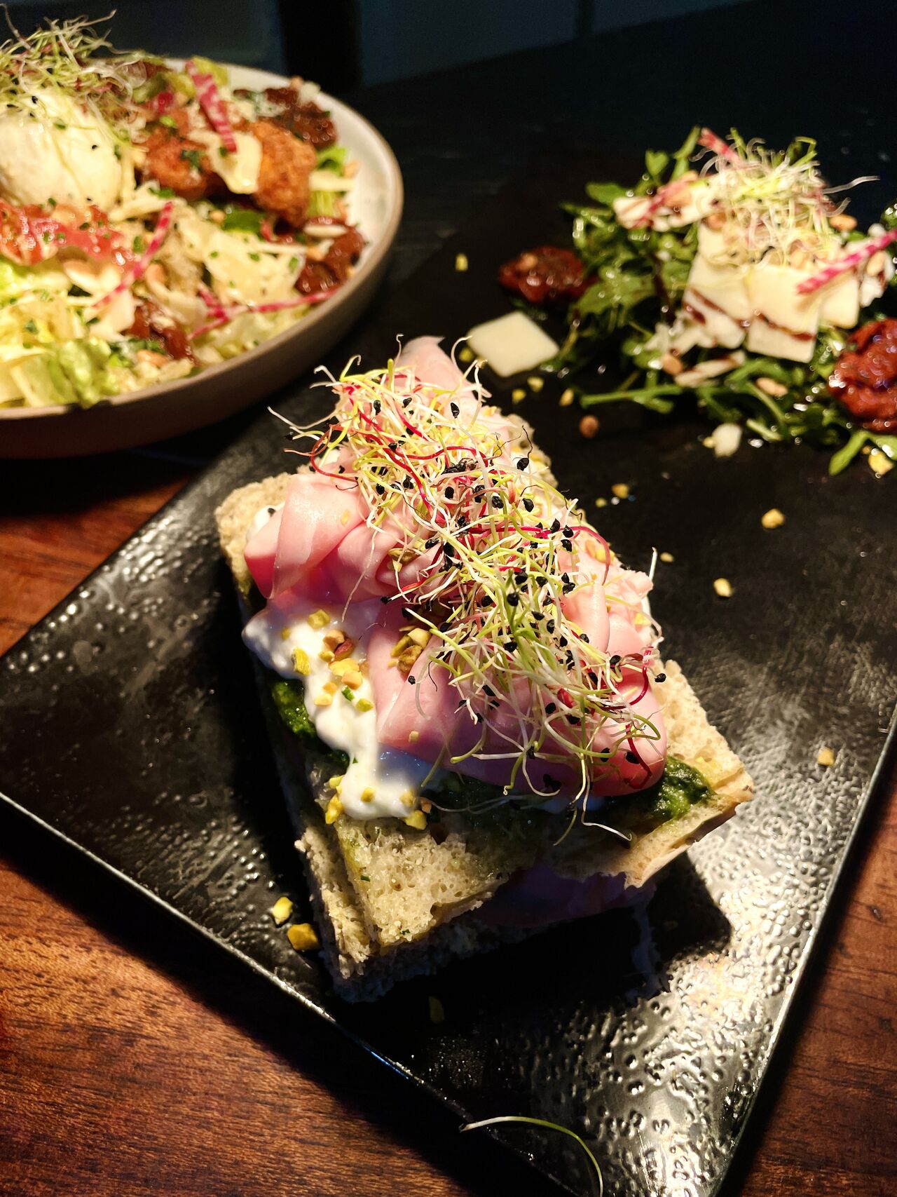 Tartina Genovese e Mortadella