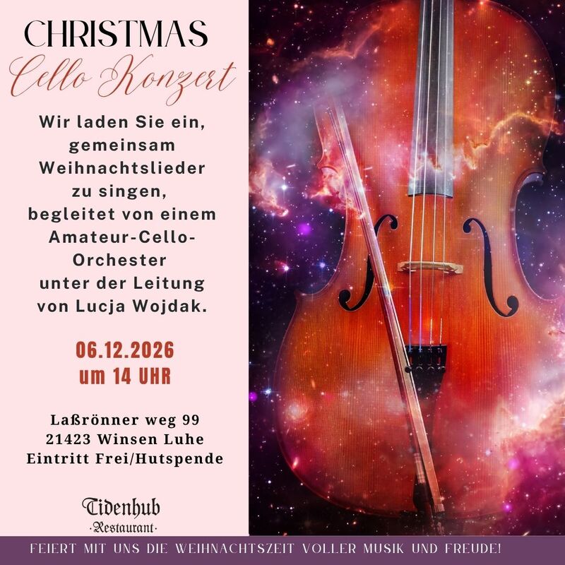Weihnachtskonzert mit Cello