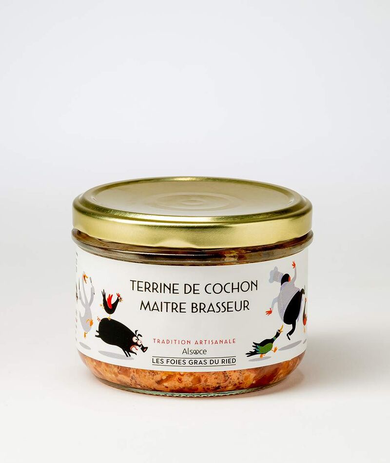 Terrine de porc fermier maitre brasseur - 90gr - 5,76€