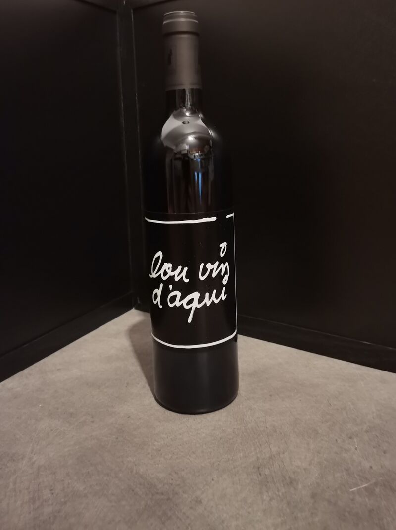 Lou vin d'aqui rouge, vin de pays des Alpes-Maritimes = 14€ 