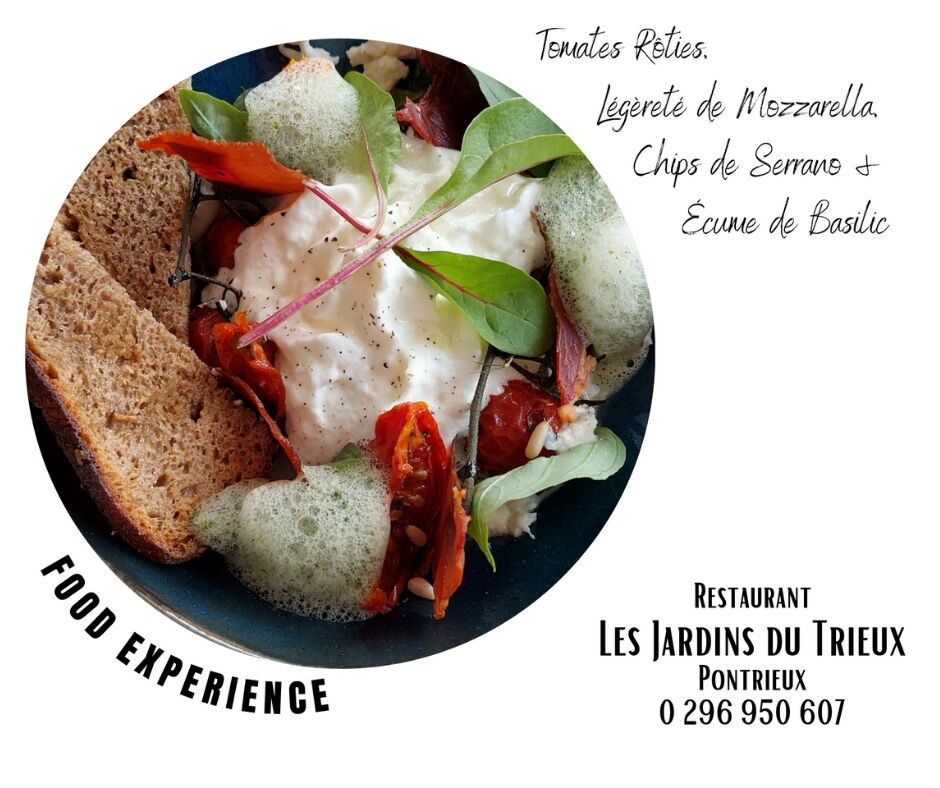 Restaurant Les Jardins du Trieux : Présentation de plat bistronomique (entrée)