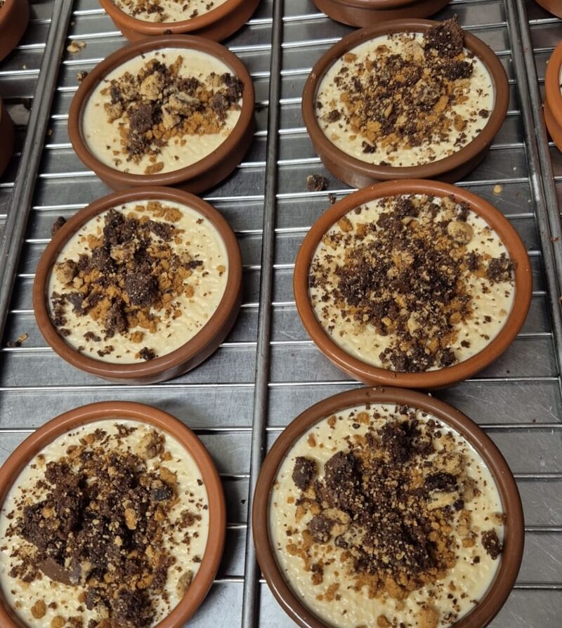 Riz au lait et éclats de chocolat