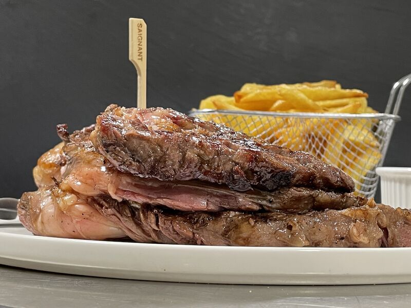 Le record 800g d’entrecôte