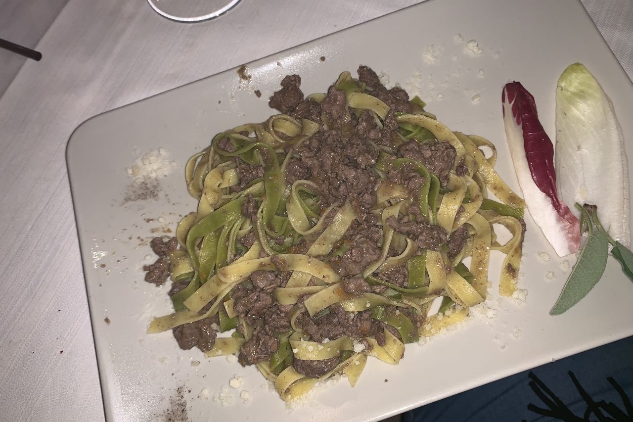 Tagliatelle al ragù di cinghiale