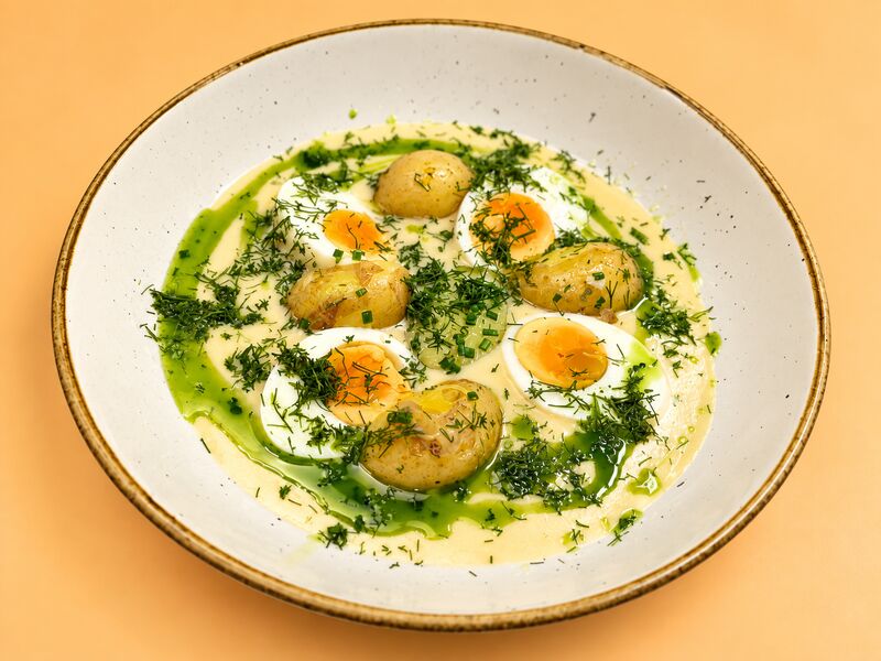 Menü 4: Vegetarische Dillrahmsauce 