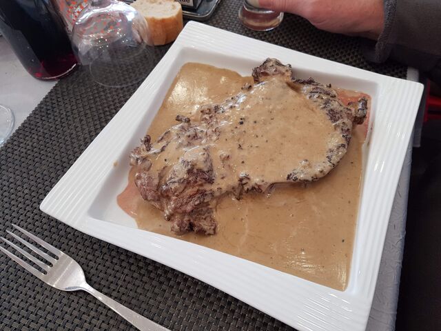 Entrecôte au poivre