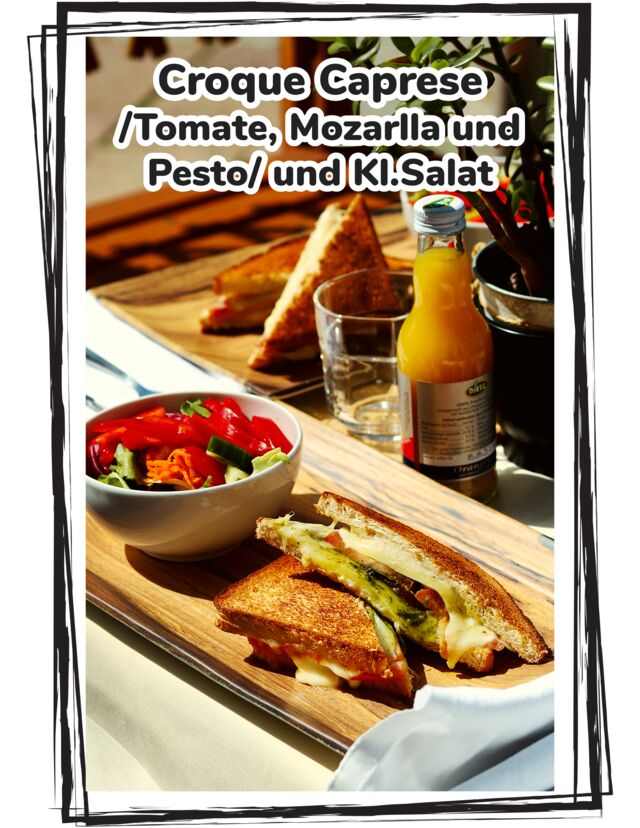 Croque Caprese und Kl.Salat