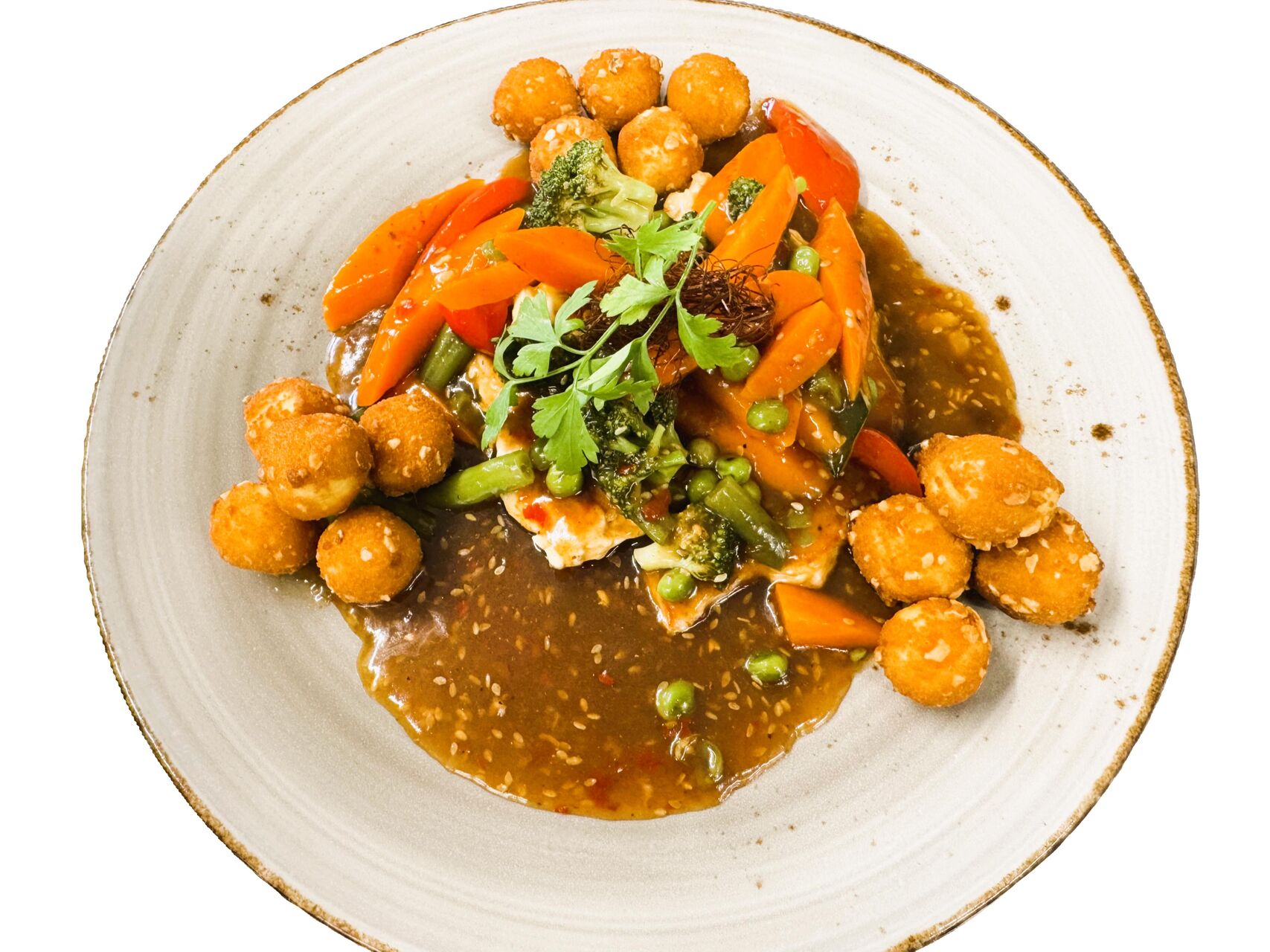 Asia-Schnitzel – Sommergenuss im Gasthof Adler in Berkheim.