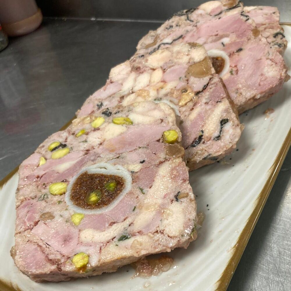 Terrine de Caille et Châtaigne au Parmesan