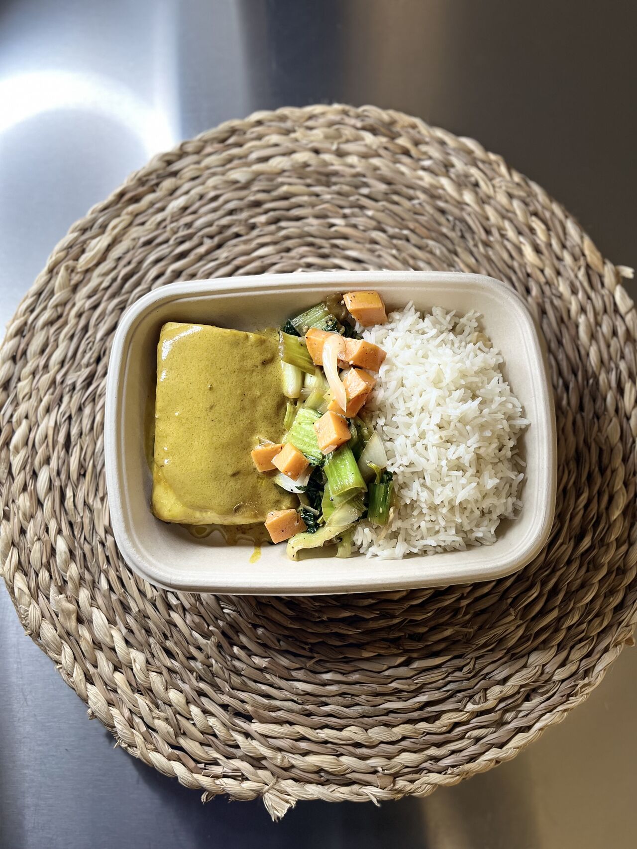 Colombo de maigre , chou pak choï