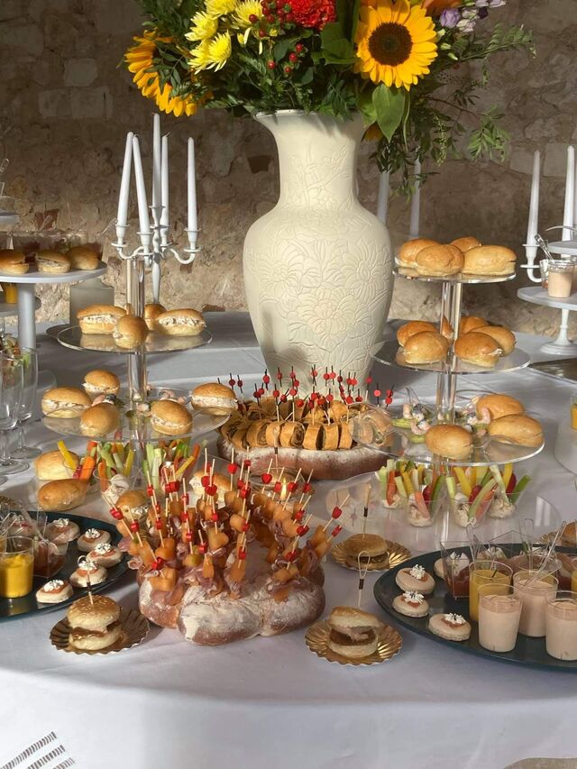 Buffet apéritif de mariage 