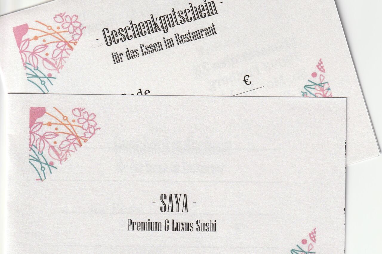 Machen Sie jemandem eine freude mit einem Gutschein!