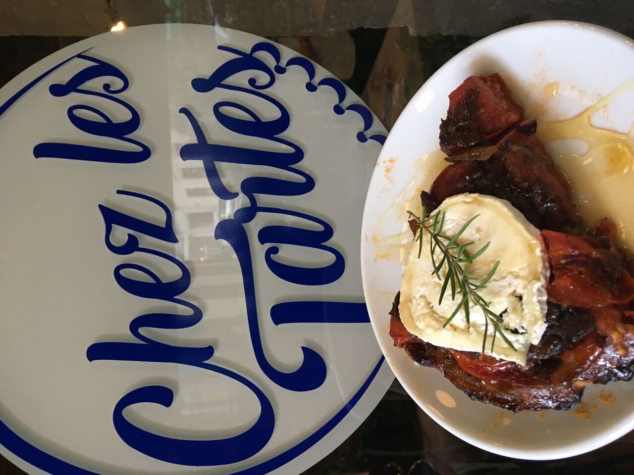 Tatin de tomate et chevre