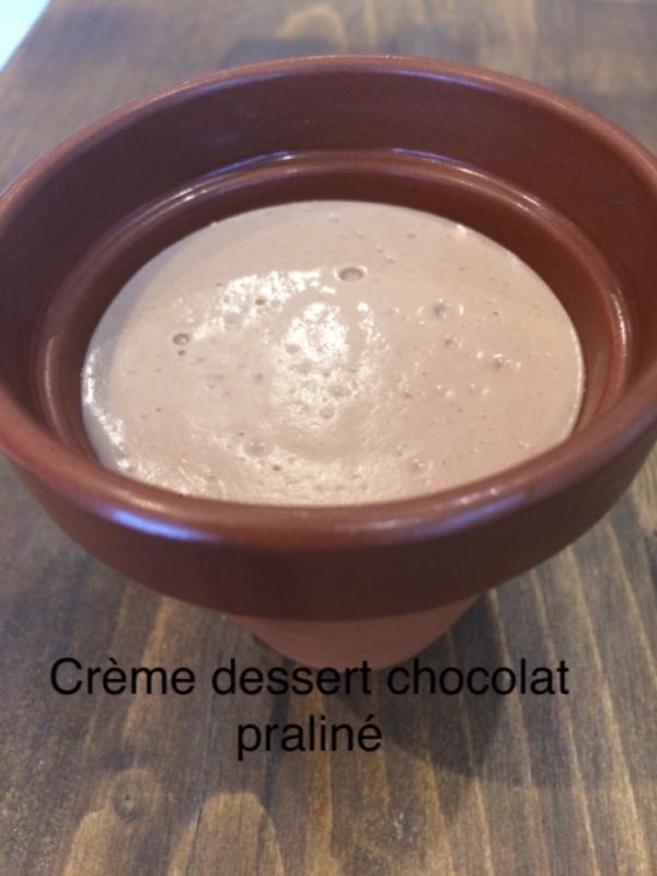 Crème dessert praliné