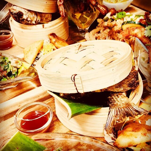 Plateau de Gadjaks (entrées type tapas) Mauriciennes 