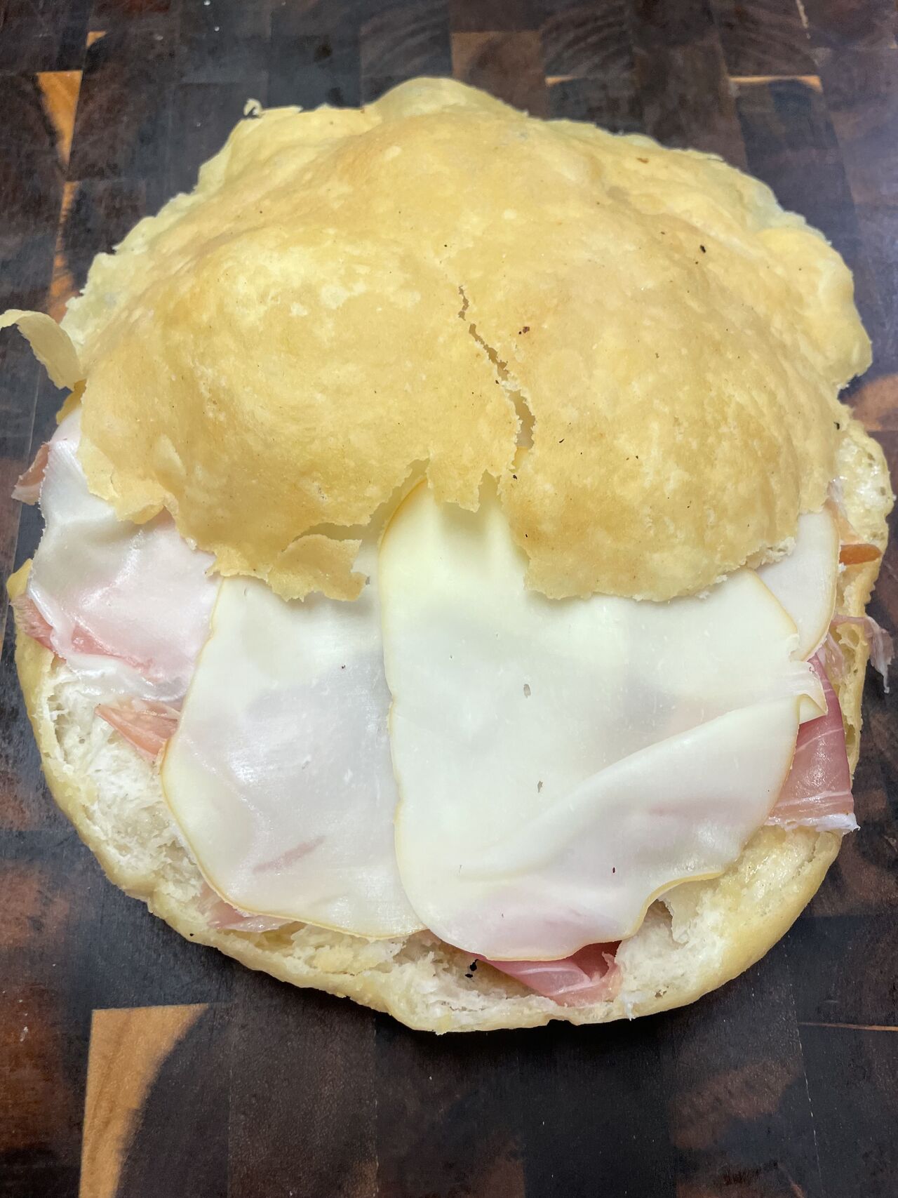 Giga gnocco fritto farcito