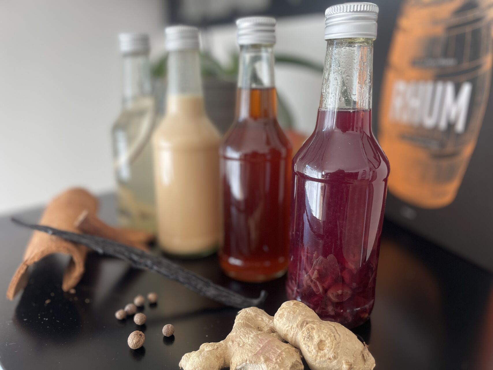 Nouveaux rhums arrangés : Patate douce, Cristal coco, Cannelle, liqueur de Raisin